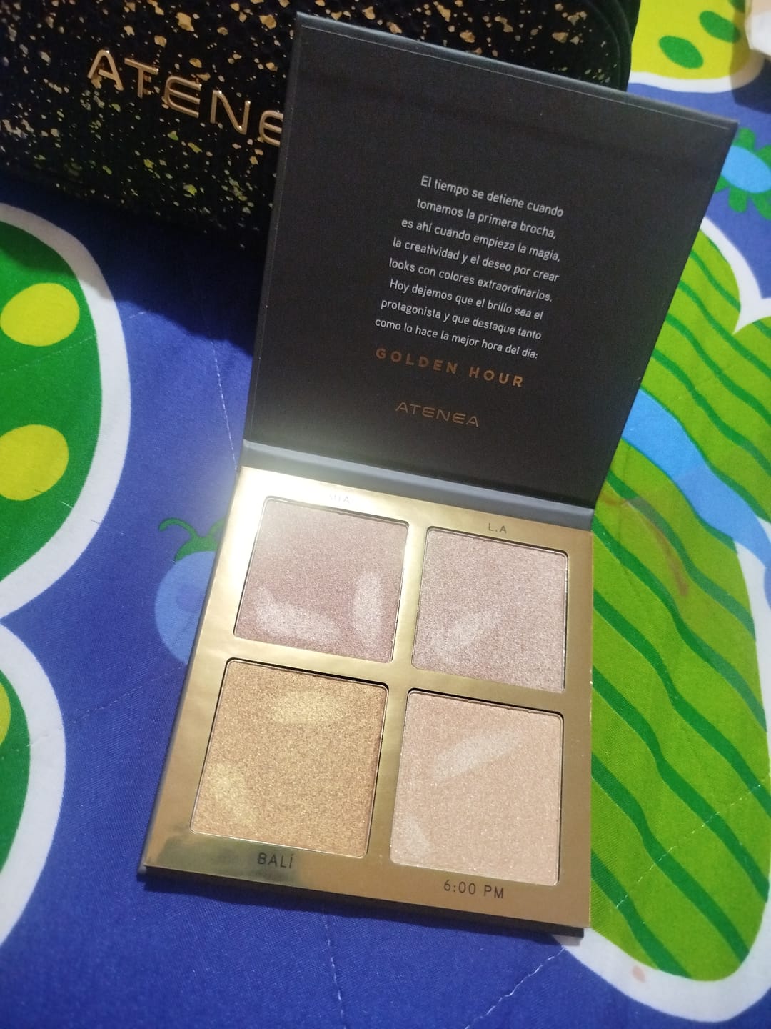 Customer photo review of PALETA DE ILUMINADORES | GOLDEN HOUR