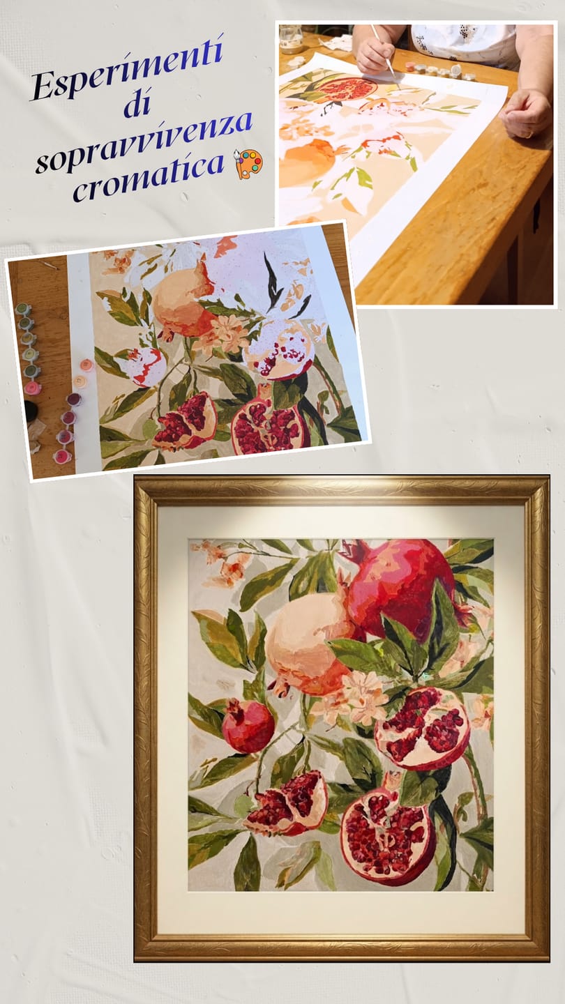 Customer photo review of Blooming pomegranates | Paint by Number