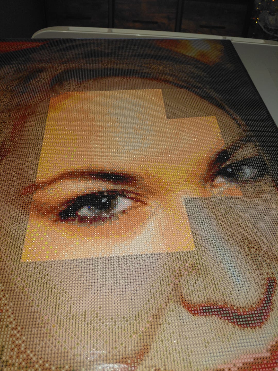 Customer photo review of Custom Diamond Painting Kit