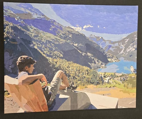 Customer photo review of Custom Paint by Numbers Kit