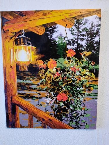 Customer photo review of Lanterne sous le porche
