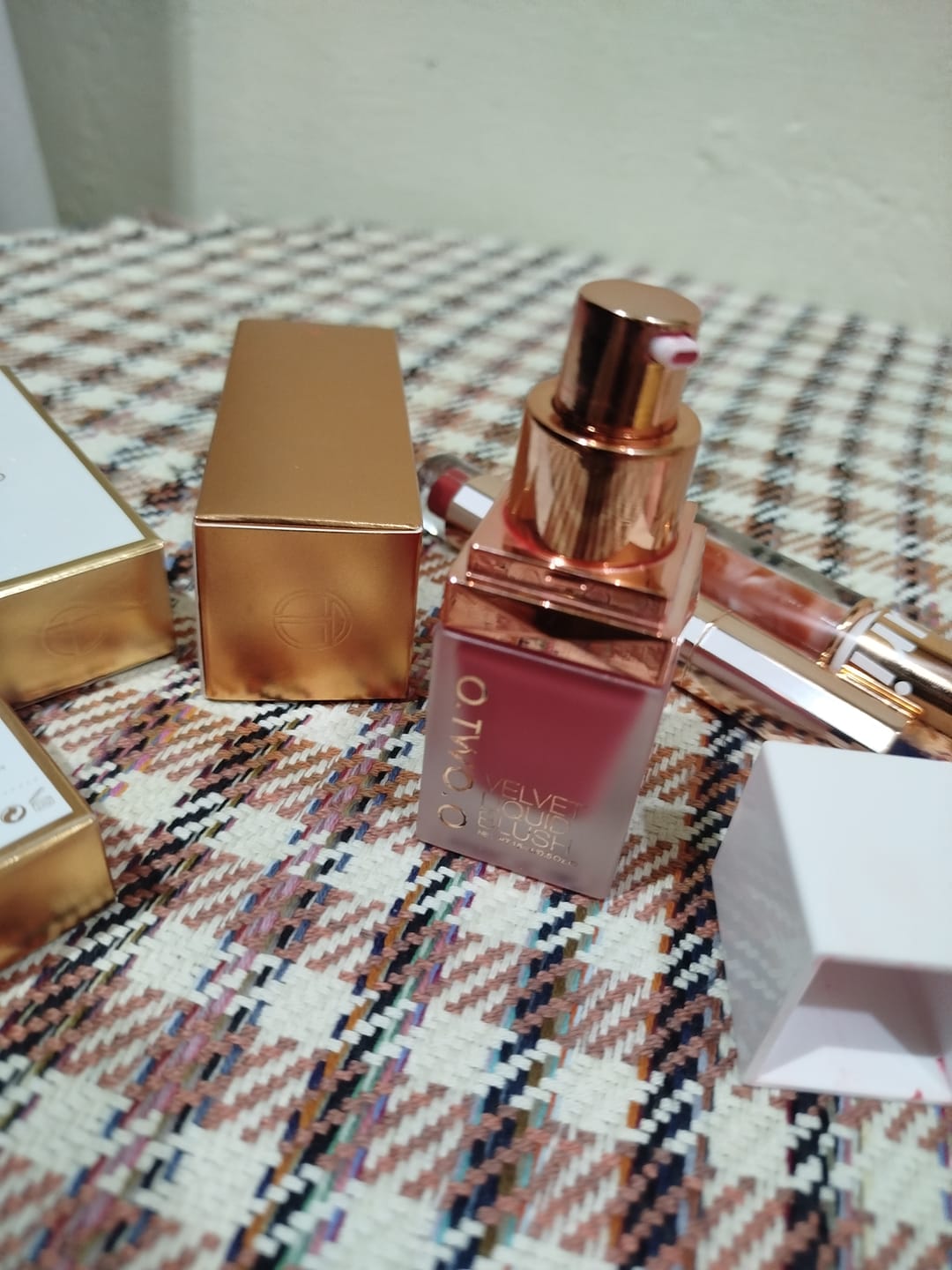 Customer photo review of O.TWO.O LIQUID BLUSH