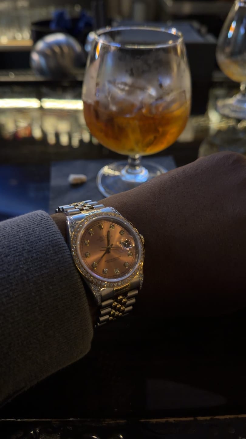 Customer photo review of Rolex Datejust 36MM 16233 Everose Diamond Dial Diamond Bezel Two Tone Yellow Gold Jubilee Bracelet 1.2ct