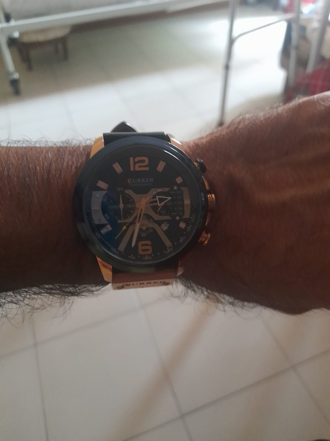 Customer photo review of Curren Galacticos® orologio uomo pelle