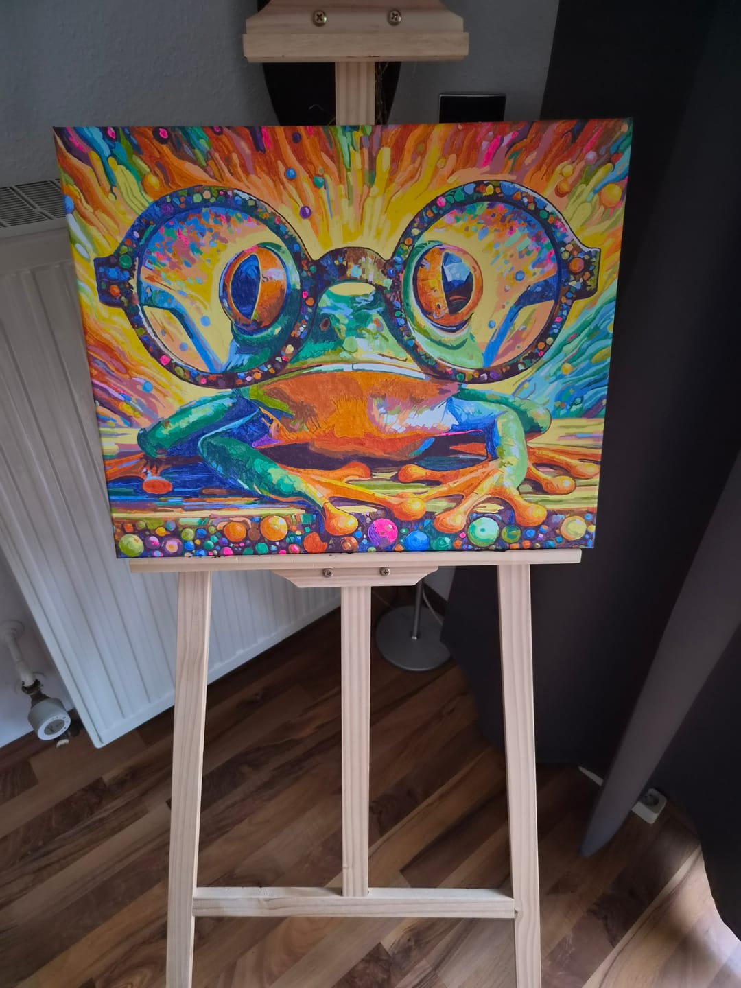 Customer photo review of Frosch mit Brille - Malen nach Zahlen