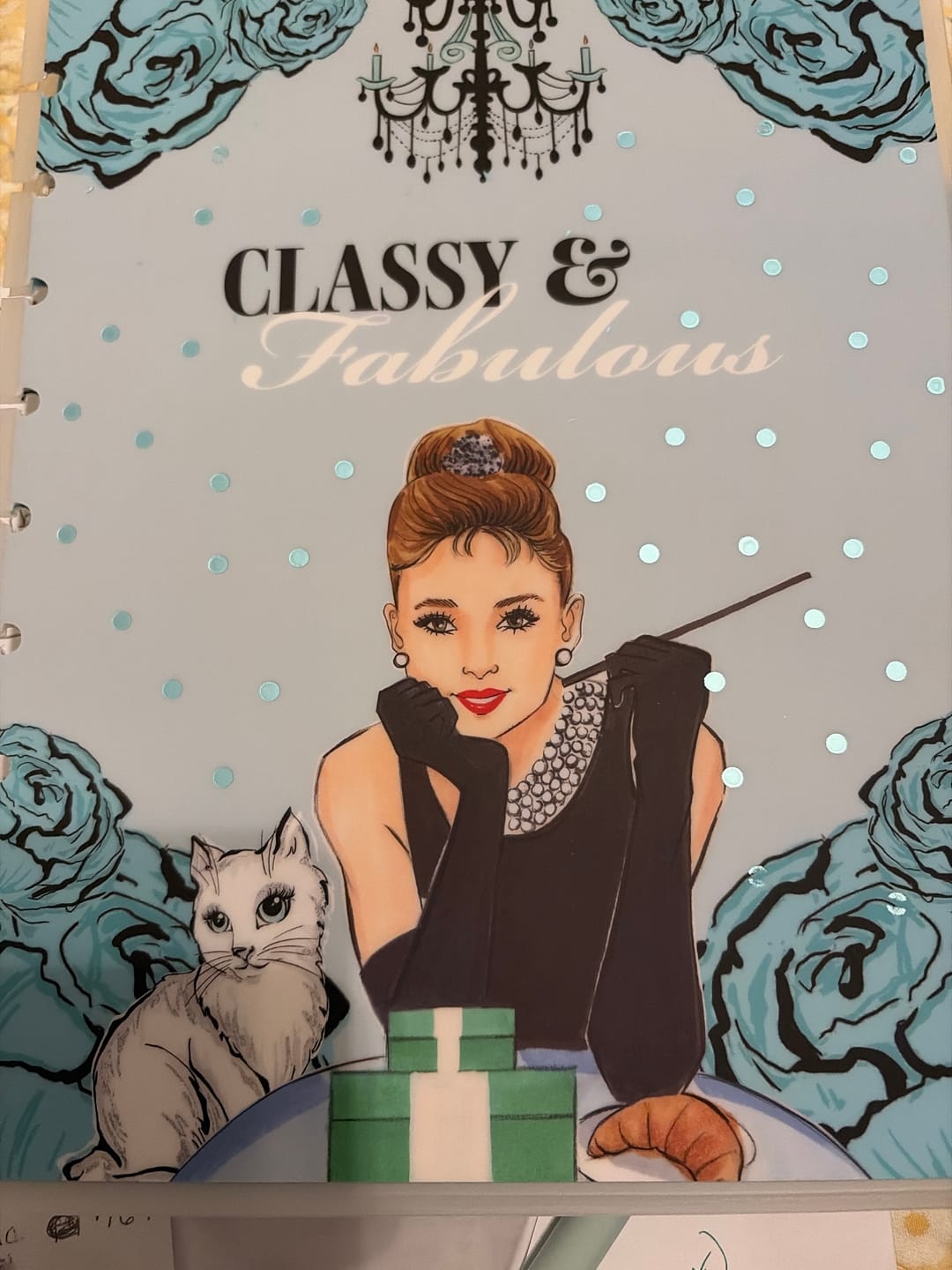 Customer photo review of Breakfast at Tiffany's Planner Cover
