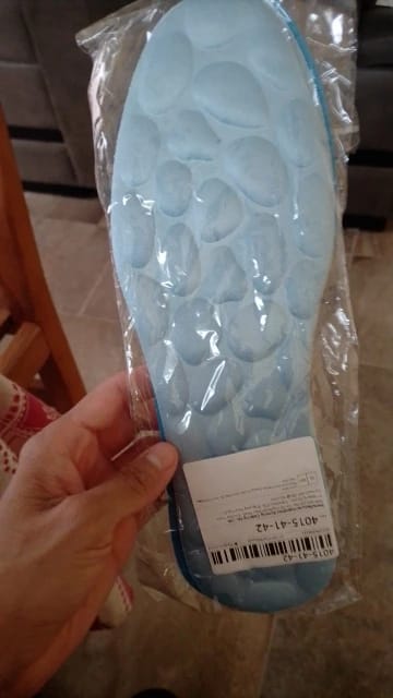 Customer photo review of Plantillas Amortiguadoras Nube