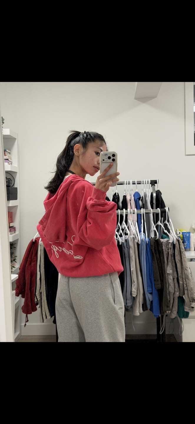 Customer photo review of W533 Flashback Zip Hoodie