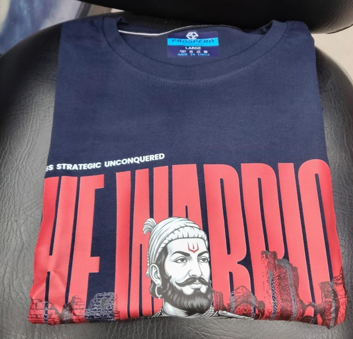 Customer photo review of Shivaji Maharaj Oversized T-Shirt | Prospera Clothing