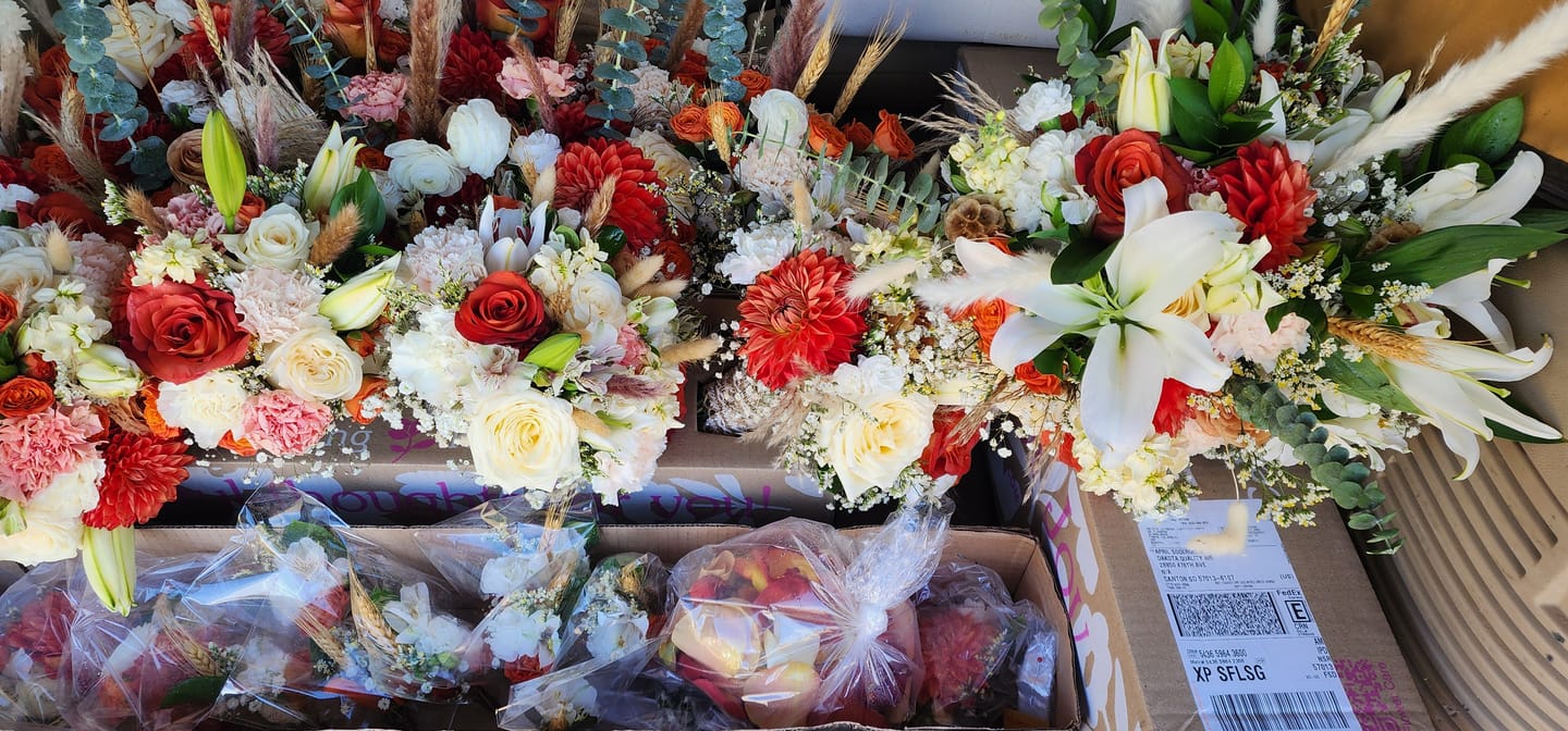 Customer photo review of White Carnations