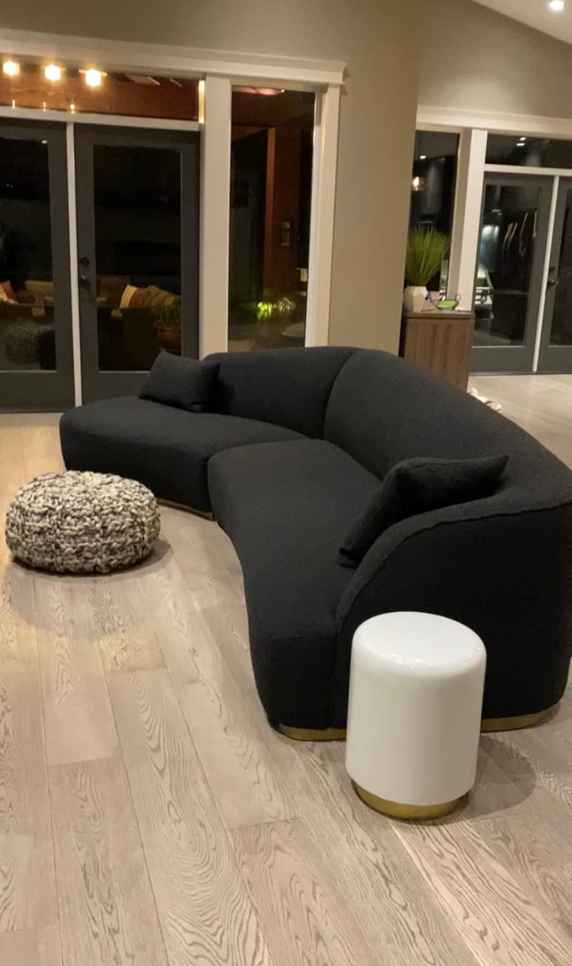 Customer photo review of Reya Form Curved Modular Sectional