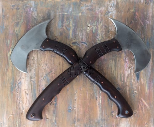 Customer photo review of Hand forged tomahawk "Nanook"