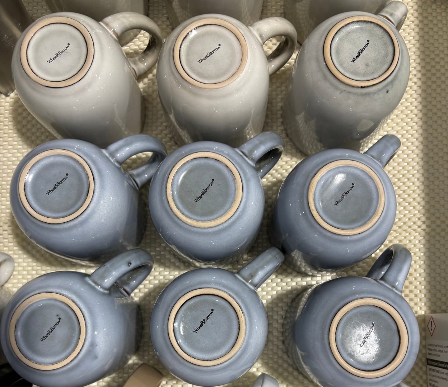 Customer photo review of Stoneware Curve Mug Set Light Blue