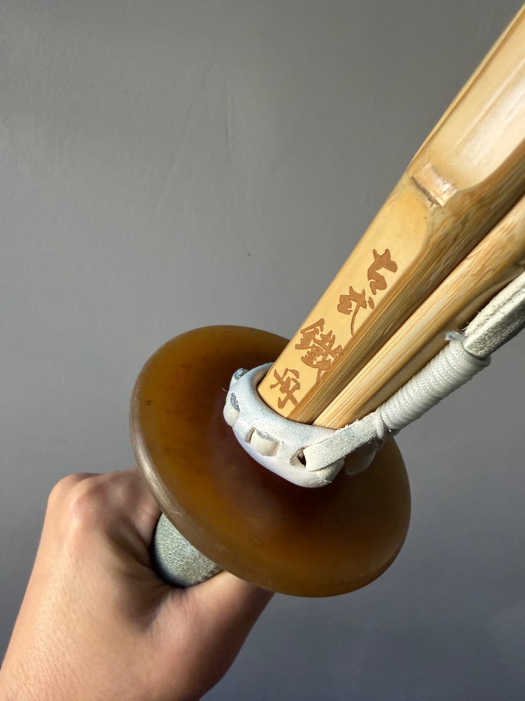 Customer photo review of Deluxe Polished Leather Tsuba