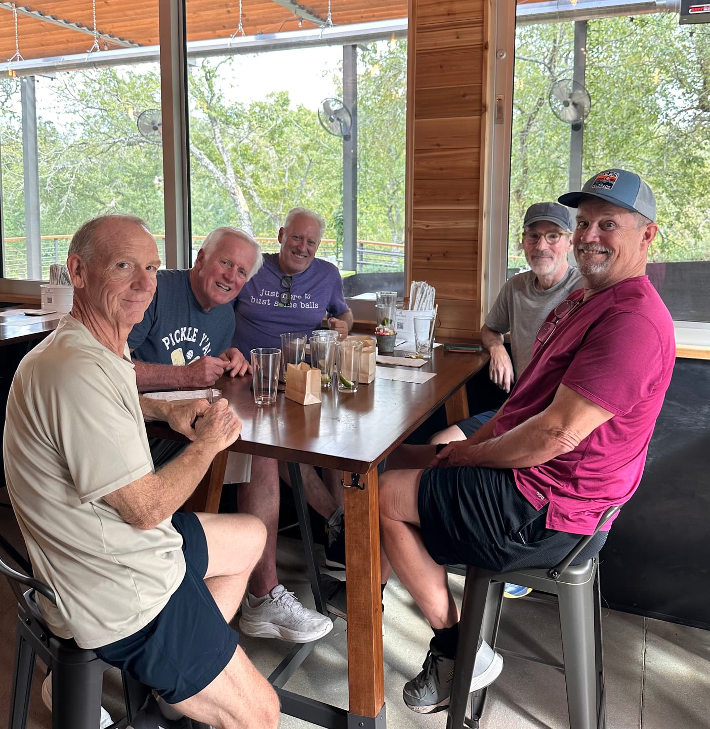 Customer photo review of Kitchen's Closed Pickleball T-Shirt