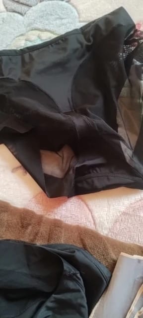 Customer photo review of Culotte taille haute à bandes croisées