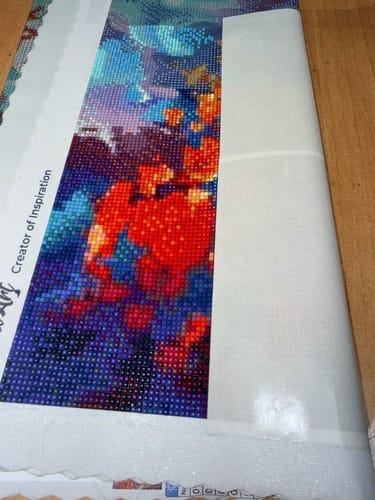 Customer photo review of Broderie Diamant - Automne surréaliste inspiré de Van Gogh