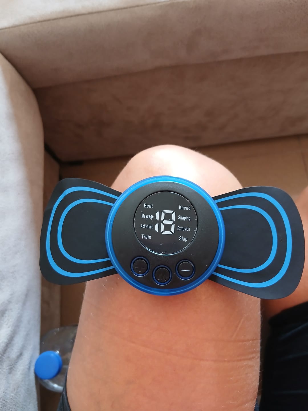 Customer photo review of Masajeador muscular portátil