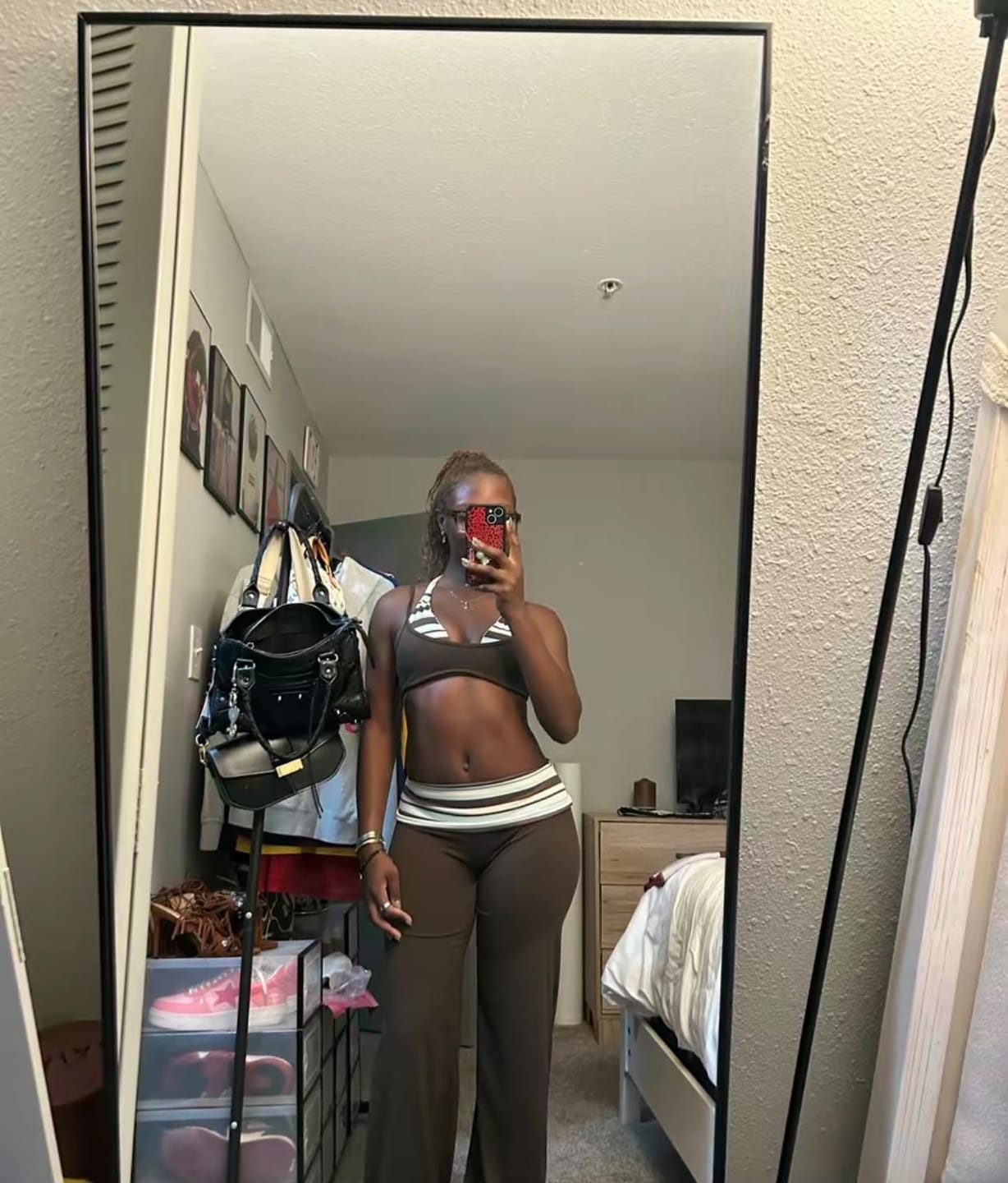 Customer photo review of The Foldover Wide Leg Set