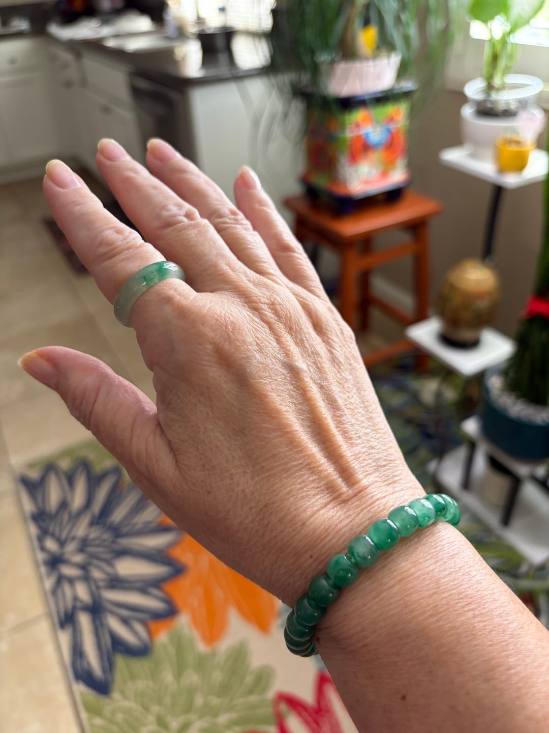 Customer photo review of Mountain Mist African Jade Ring