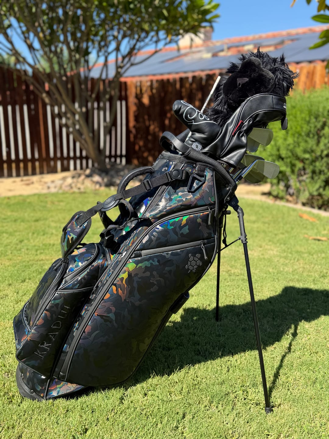 Customer photo review of LUX V2 G-Exotics 9.5" Hybrid Stand 14: Holo-Camo Black