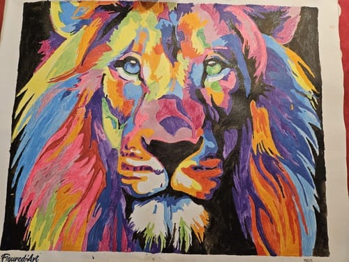 Customer photo review of Lion Pop Art