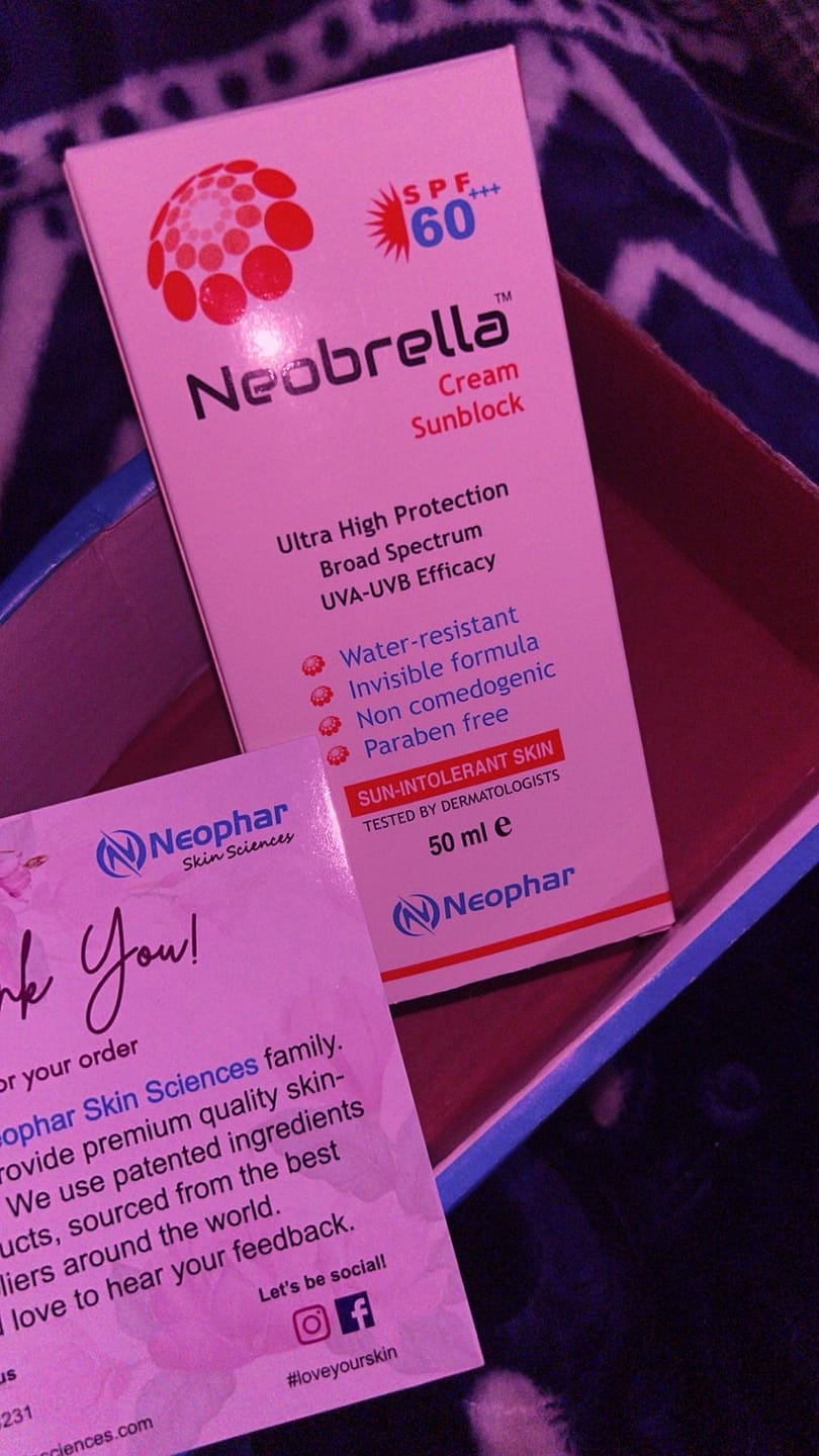Customer photo review of Neobrella Sunblock Cream SPF60 PA+++