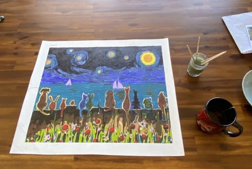 Customer photo review of Nuit étoilée et Animaux de dos
