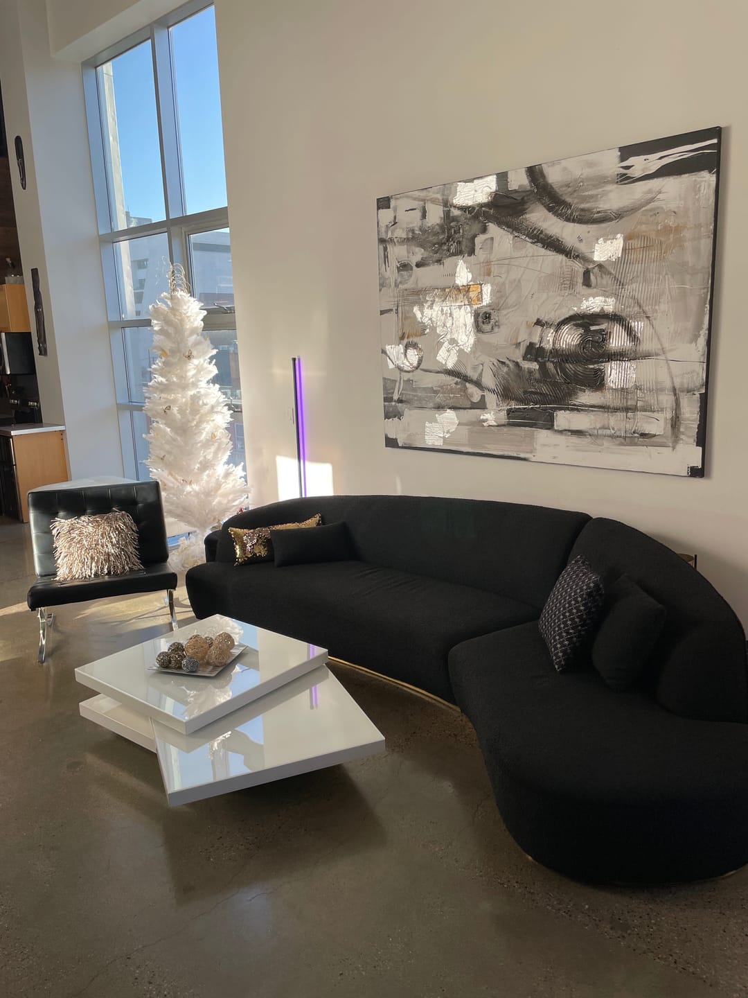 Customer photo review of Reya Form Curved Modular Sectional