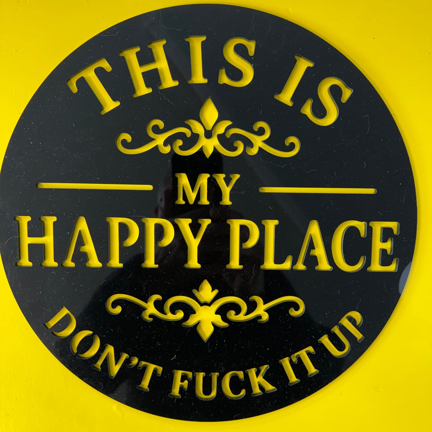 Customer photo review of My Happy Place Wall Art