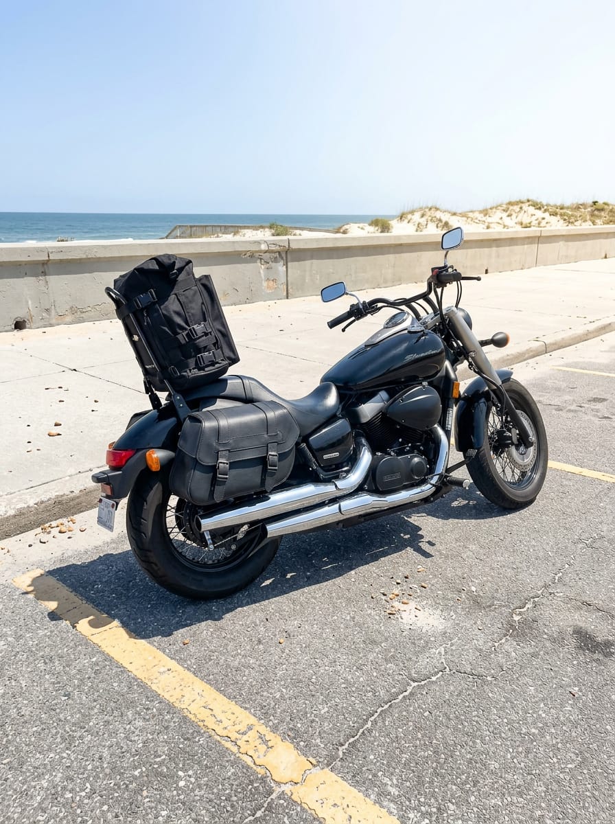 Customer photo review of 32L - Renegade XL Motorcycle Sissy Bar Bag