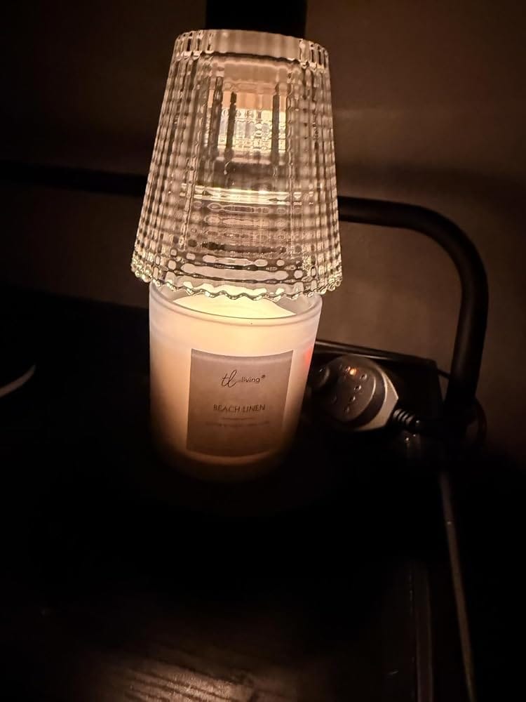 Customer photo review of Amber Glass Candle Warmer with Timer