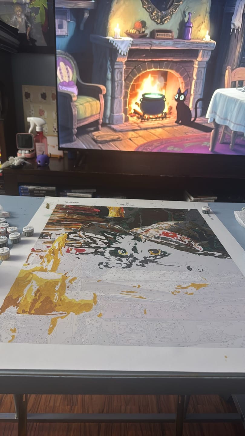 Customer photo review of Spells keeper | Paint by Number