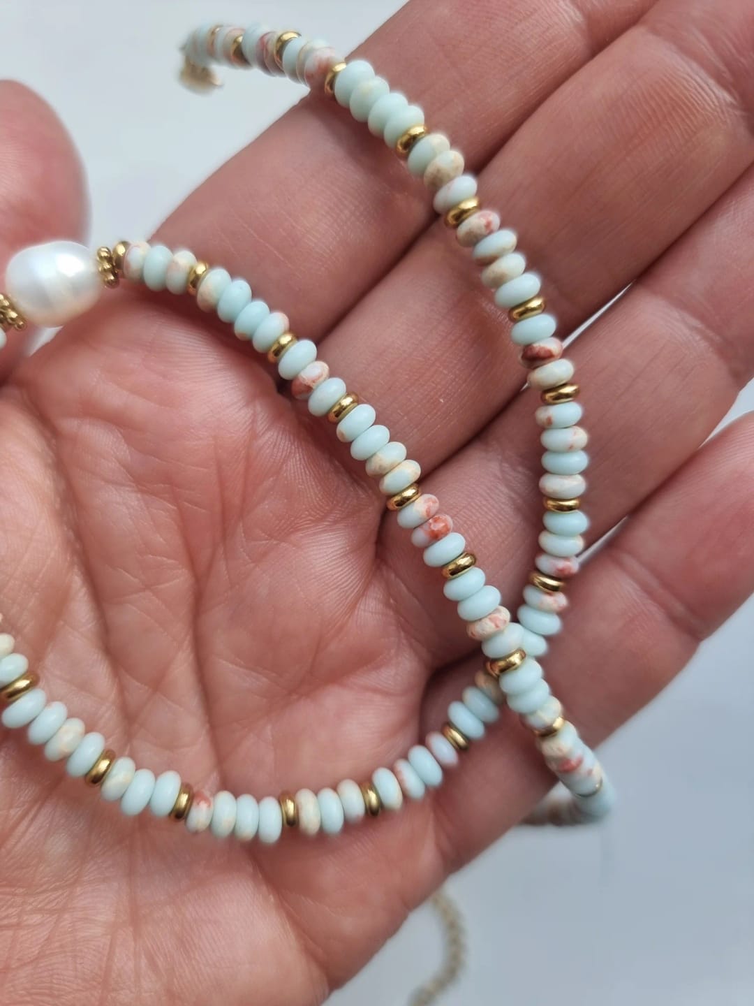 Customer photo review of Handmade Harmony Necklace