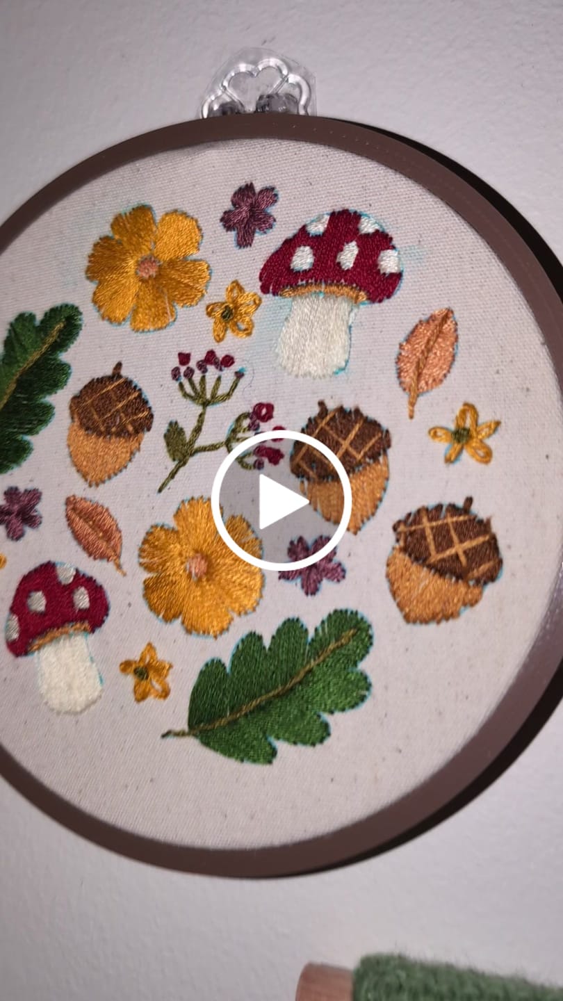 Customer video review of WOODLAND WONDER - Embroidery Kit