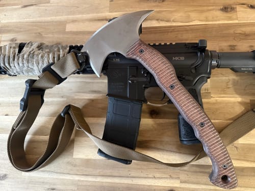 Customer photo review of Combat tomahawk "Barong" with polymer composite handle