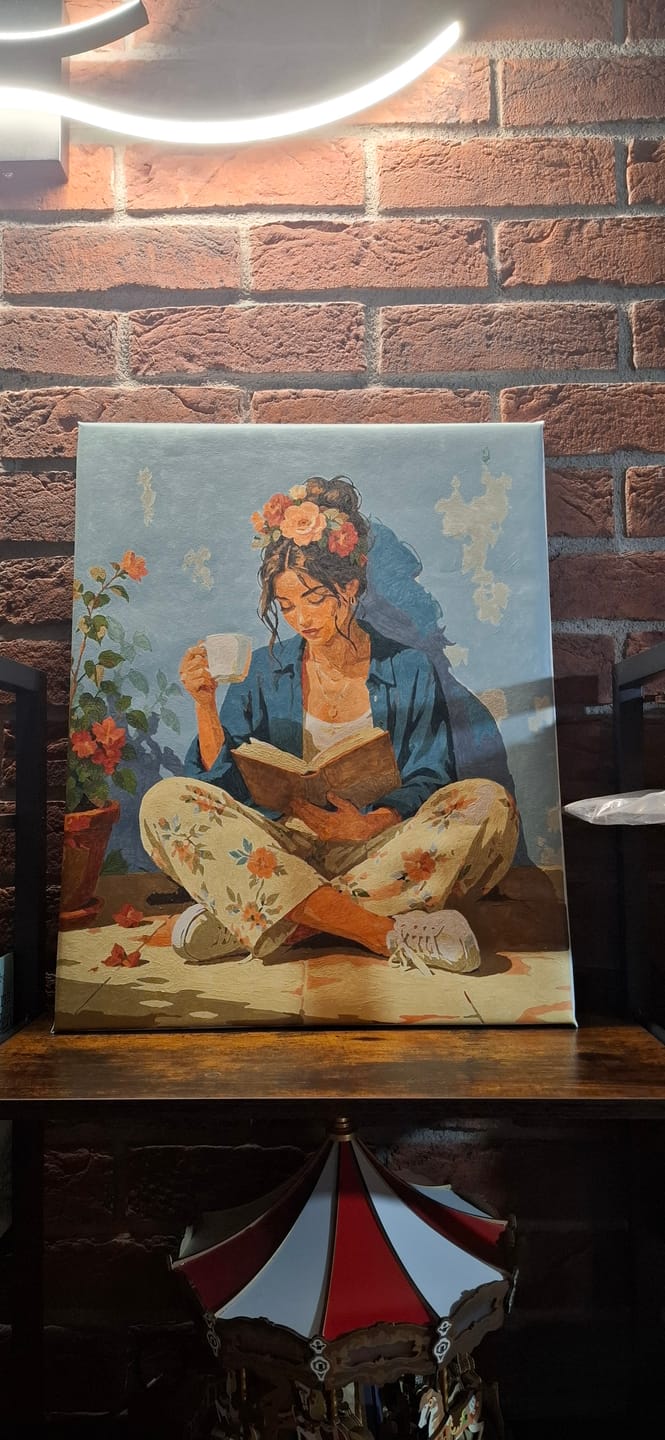 Customer photo review of Floral Escape | Paint by Number
