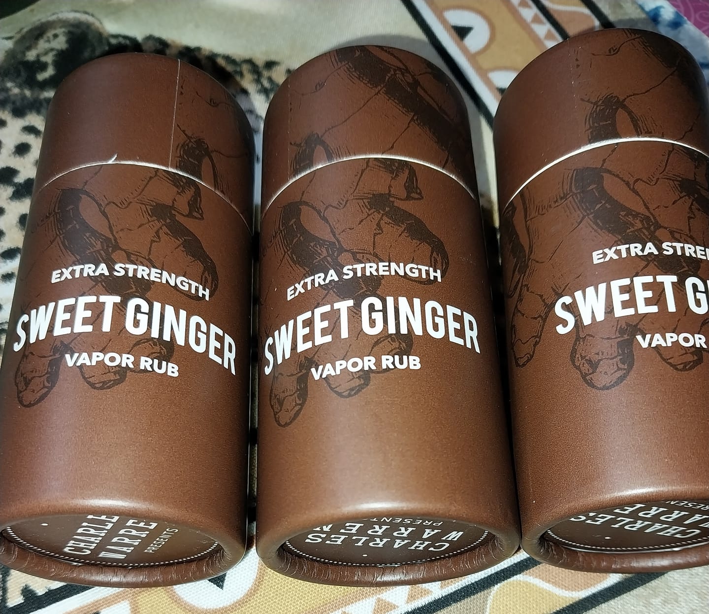 Customer photo review of Extra Strength Sweet Ginger Vapor Rub Stick