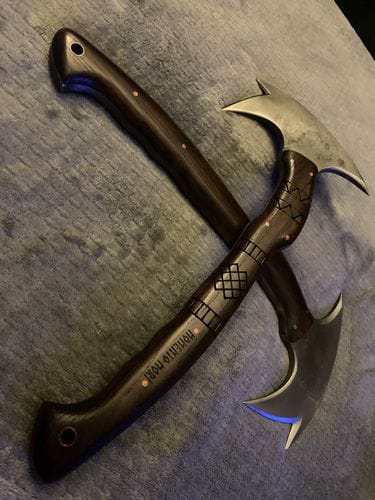 Customer photo review of Сustom made tomahawk "Ogun"
