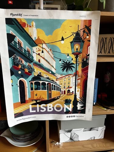 Customer photo review of Affiche Vintage Lisbonne