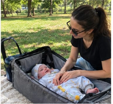 Customer photo review of Sleep & Go Bebek Çantası
