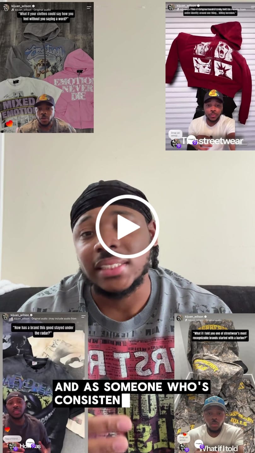 Customer video review of Boredom Kills Collegiate Sweats Grey/Black