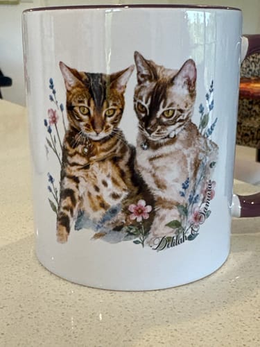 Customer photo review of Personalised Mug - Watercolour
