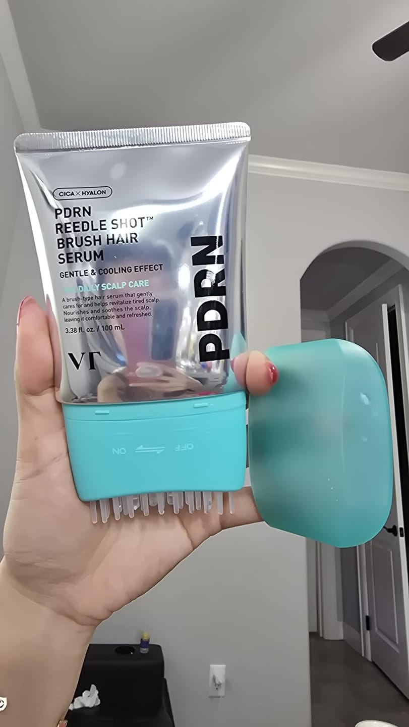 Customer photo review of PDRN Brush Hair Serum