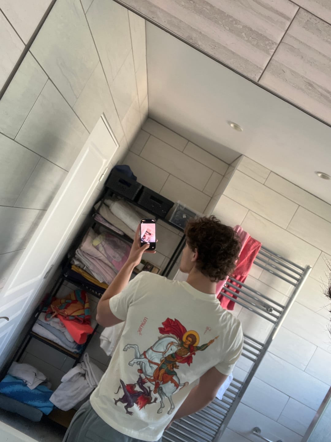Customer photo review of ST. GEORGE | Premium T-Shirt