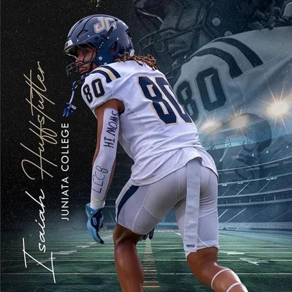 Customer photo review of Custom Sports Banner - Reflection Football