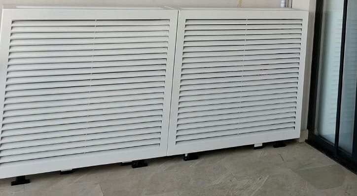 Customer photo review of Mini-Split AC Cover - White