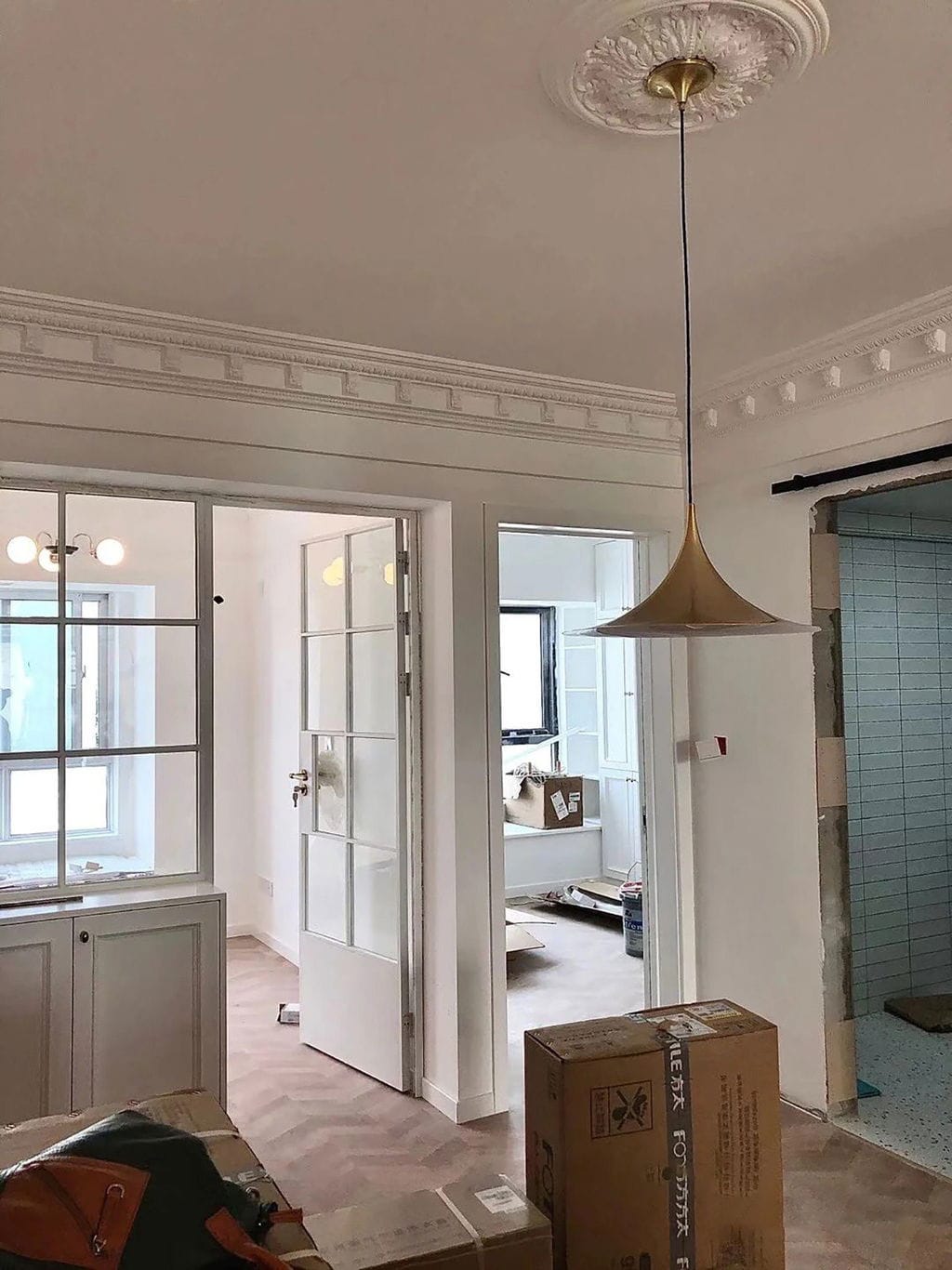 Customer photo review of Semi Pendant Light, Arch Spun Aluminium Shade, E26/E27, Hardwired