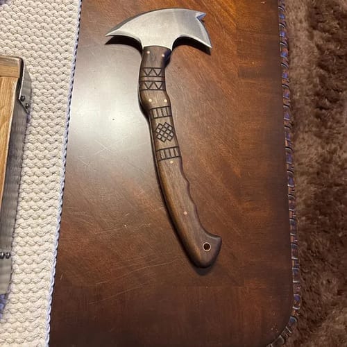 Customer photo review of Сustom made tomahawk "Ogun"
