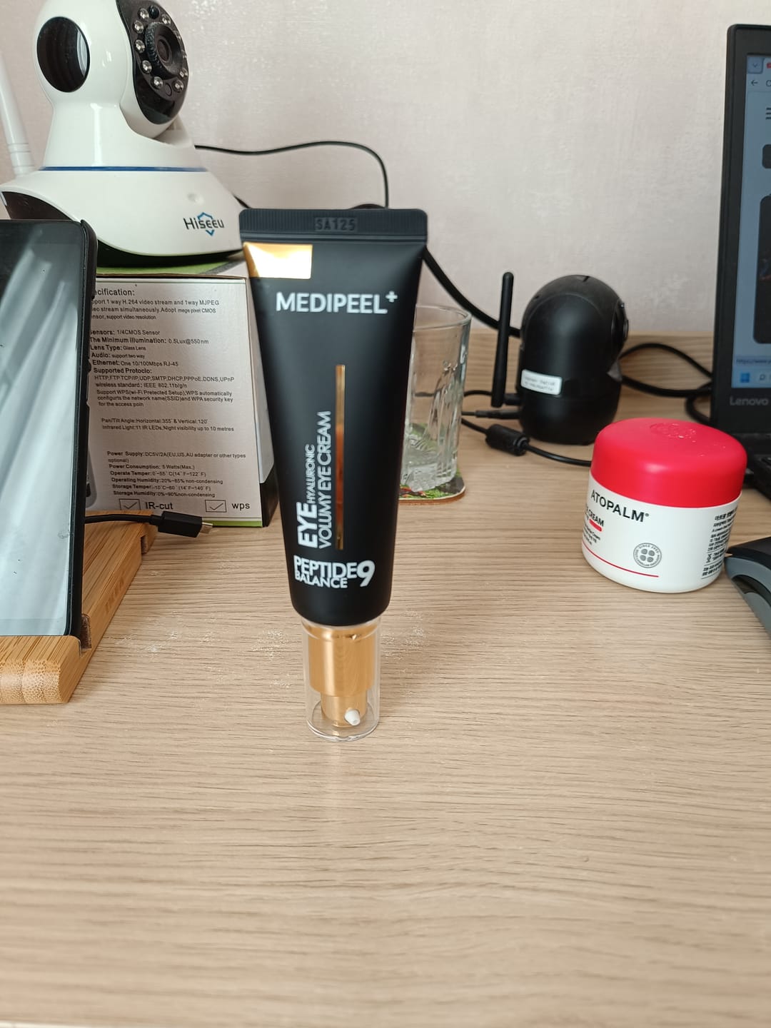 Customer photo review of Pretnovecošanas acu krēms ar peptīdiem Medi-Peel Peptide Balance 9 Eye Hyaluronic Volumy Eye Cream